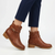 Butterfly Feet Huda 23 Faux Leather Boot - Tan