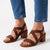 Butterfly Feet Imelda 1 Block Heel Sandals - Chocolate