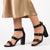 Butterfly Feet Jaydin Buckle Block Heel Sandals - Black