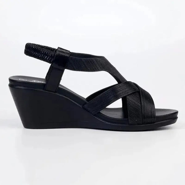 Butterfly Feet Katia 1 - Wedge Sandal - Black