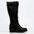 Butterfly Feet Ladies Conway 3 Wedge Long Boot - Black