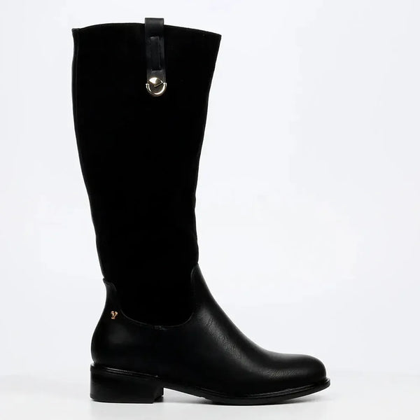 Butterfly Feet Ladies Huda 18 Combination Long Boot - Black