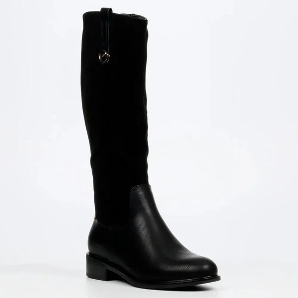Butterfly Feet Ladies Huda 18 Combination Long Boot - Black