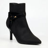 Butterfly Feet Ladies Lively 18 Ankle Boot With Strap - Black