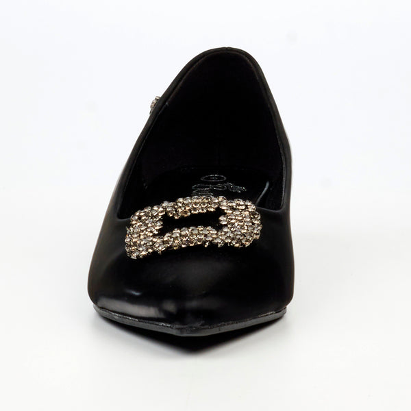 Butterfly Feet Leonore 1 Low Block Heel - Black