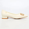 Butterfly Feet Leonore 1 Low Block Heel - White
