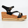 Butterfly Feet Melinda 4 Wedge Sandals - Black