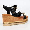 Butterfly Feet Melinda 4 Wedge Sandals - Black