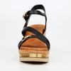 Butterfly Feet Melinda 4 Wedge Sandals - Black