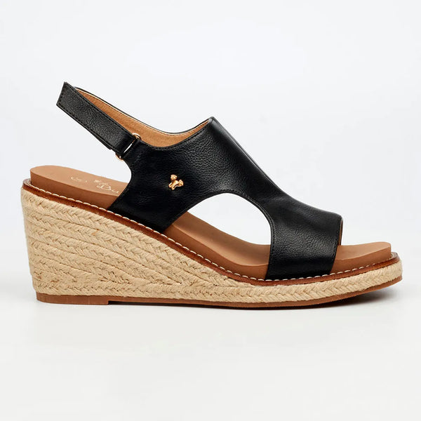 Butterfly Feet Mila 2 Espadrille Wedge Sandals - Black