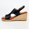 Butterfly Feet Mila 2 Espadrille Wedge Sandals - Black