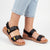 Butterfly Feet Mylee 2 Wedge Sandals - Black