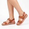 Butterfly Feet Mylee 2 Wedge Sandals - Tan