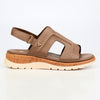 Butterfly Feet Prio1 Cut Out Wedge Sandals - Taupe