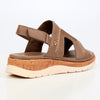 Butterfly Feet Prio1 Cut Out Wedge Sandals - Taupe