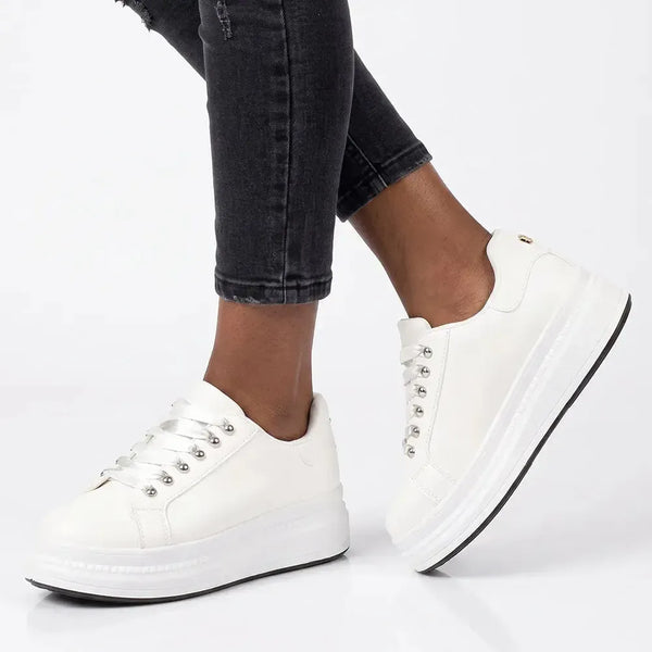 Butterfly Feet Senhora 31 Platform Sneaker - White