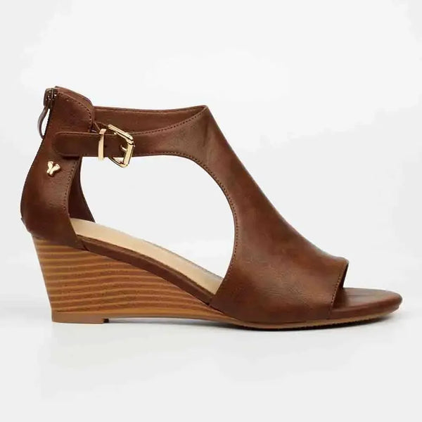 Butterfly Feet Shani 15 Wedge - Chocolate