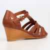 Butterfly Feet Shani 18 Wedge Sandals - Tan