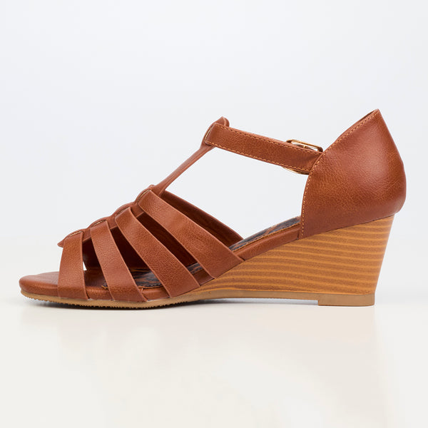 Butterfly Feet Shani 18 Wedge Sandals - Tan