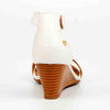 Butterfly Feet Shani Wedge - White