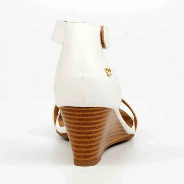 Butterfly Feet Shani Wedge - White