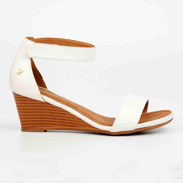 Butterfly Feet Shani Wedge - White