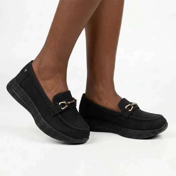 Butterfly Feet Tamla 1 Loafer With Saddle & Trim - Black