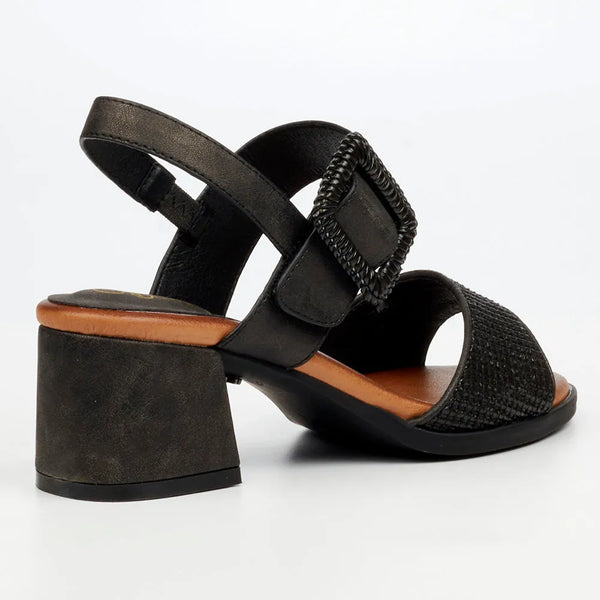 Butterfly Feet Teegan 1 Block Heel Sandals - Black