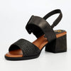 Butterfly Feet Teegan 1 Block Heel Sandals - Black