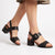 Butterfly Feet Teegan 1 Block Heel Sandals - Black