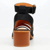 Butterfly Feet Wexley Strappy Block Sandal - Black