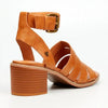 Butterfly Feet Wexley Strappy Block Sandal - Tan