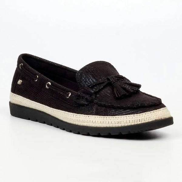 Butterfly Feet Willa 2 Moccasins - Black