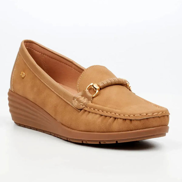 Butterfly Feet Zelda 1 Wedge Pump With Trim - Taupe