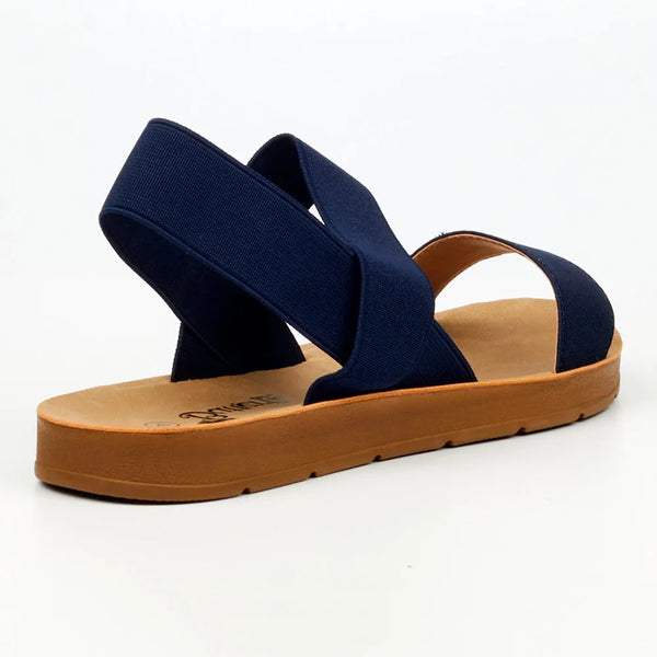 Butterfly Feet Zina 7 Footbed Sandals - Navy