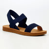 Butterfly Feet Zina 7 Footbed Sandals - Navy
