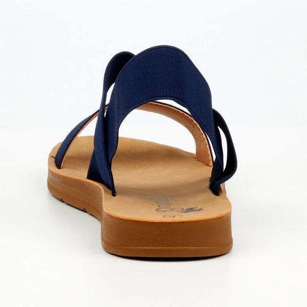 Butterfly Feet Zina 7 Footbed Sandals - Navy