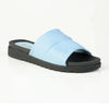 Cabo ladies Flat Push In Sandal - Blue