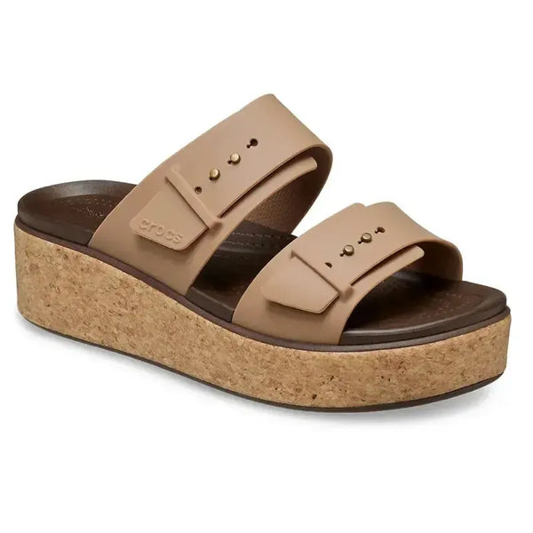 Crocs Brooklyn Cork Buckle - Milk Chocolate