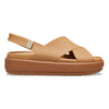 Crocs Brooklyn Luxe Cross Strap Sandal - Tan-Crocs-Buy shoes online