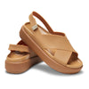 Crocs Brooklyn Luxe Cross Strap Sandal - Tan-Crocs-Buy shoes online