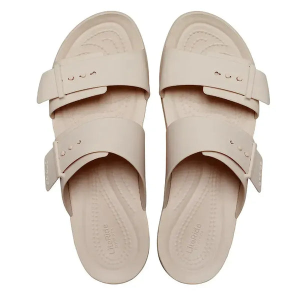 Crocs Brooklyn Lyn Buckle Low Sandal - Quartz