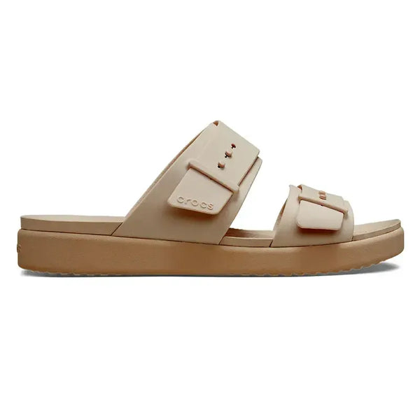 Crocs Brooklyn Lyn Buckle Low Sandal - Quartz