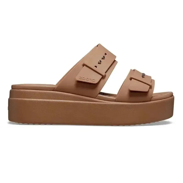 Crocs Brooklyn Lyn Buckle Low WDG - Latte