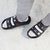 Crocs Classic Cozzzy Sandal - Black-Crocs-Buy shoes online