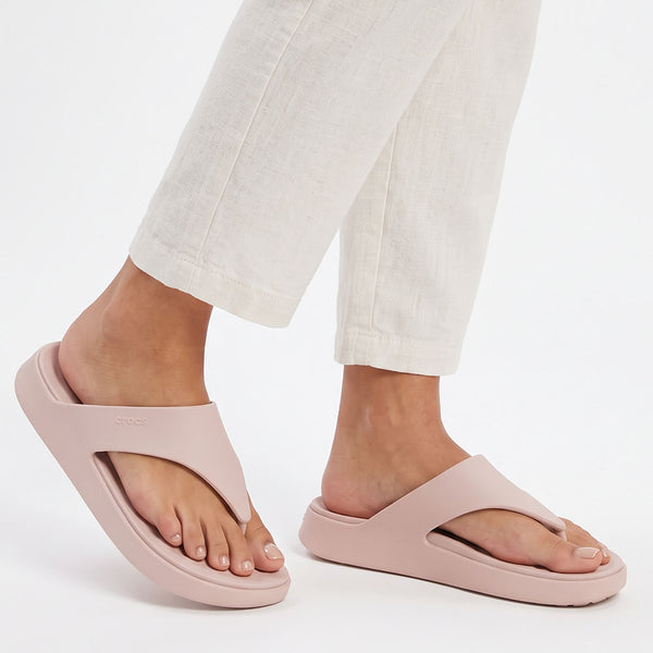Crocs Getaway Triangle Flip Sandals - Quartz