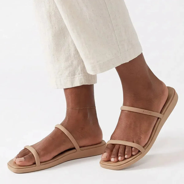 Crocs Miami 2 Strap Sandals - Milk Chocolate