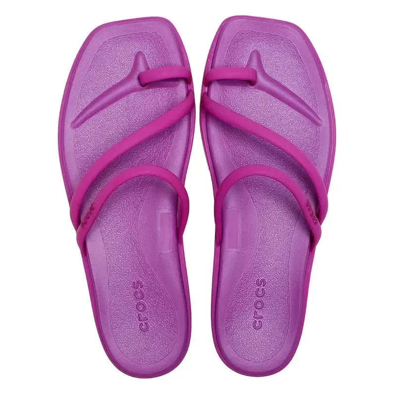 Crocs Miami Toe Loop Sandal - Grape Berry | Shoe Box Online Store