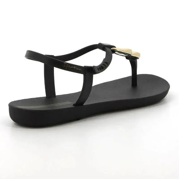 DUPLICATE Ipanema Slingback Sandal With Trim - Black/Gold