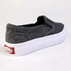 Direct Ladies Fashion Vulcanized Sneakers - Black Denim